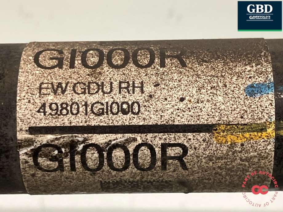 Drivaksel høyre bak, elbil til Hyundai Ioniq 5 2021-->> (49801GI000|)