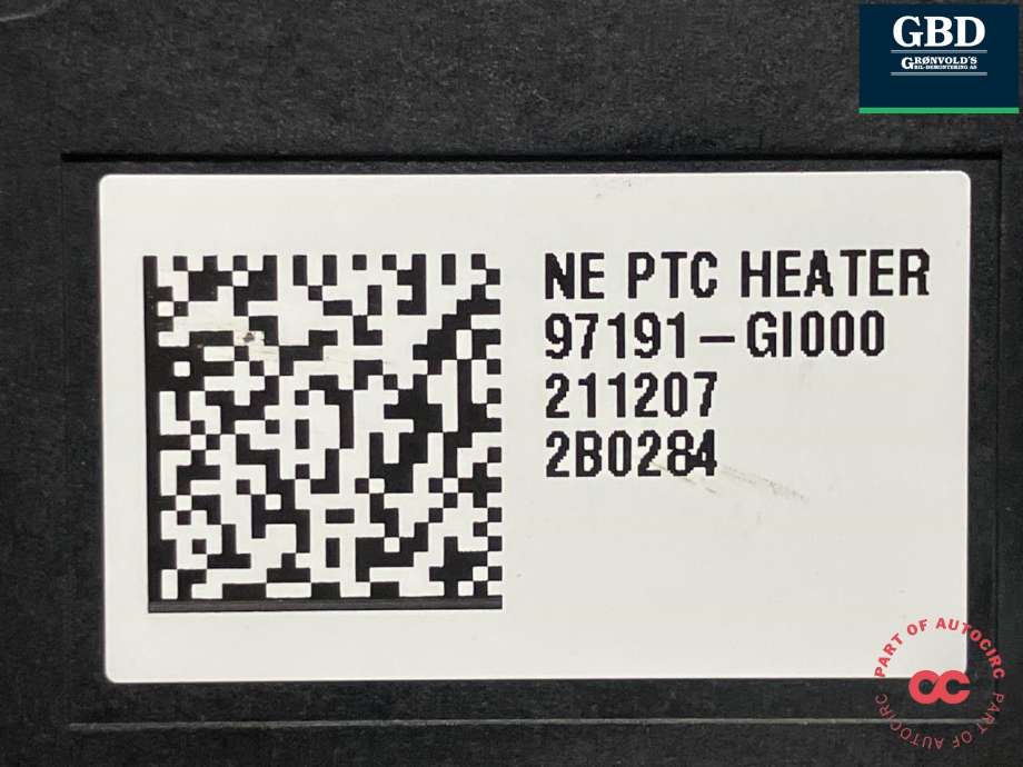 Varmeapparat PTC-heater til Hyundai Ioniq 5 2021-->> (97191GI001|)