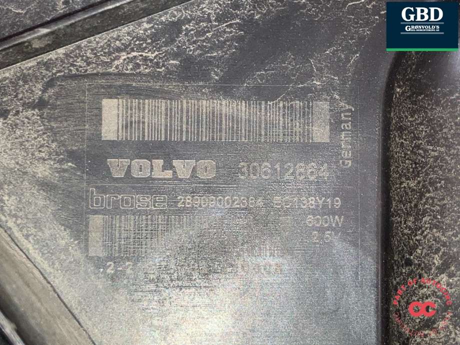 Kjølevifte elektrisk til Volvo XC90 2007-2014 (Type I, Fase 2)  (31368075|)