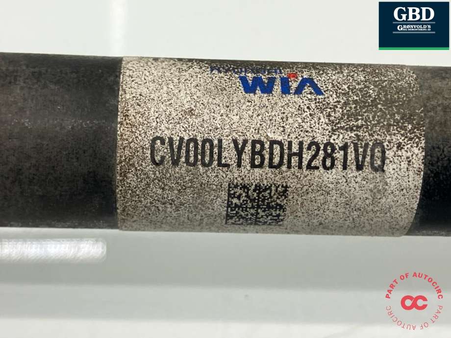 Drivaksel høyre foran, elbil til Kia EV6 2021-->>  (49500CV000|CV00LYBDH281VQ|)