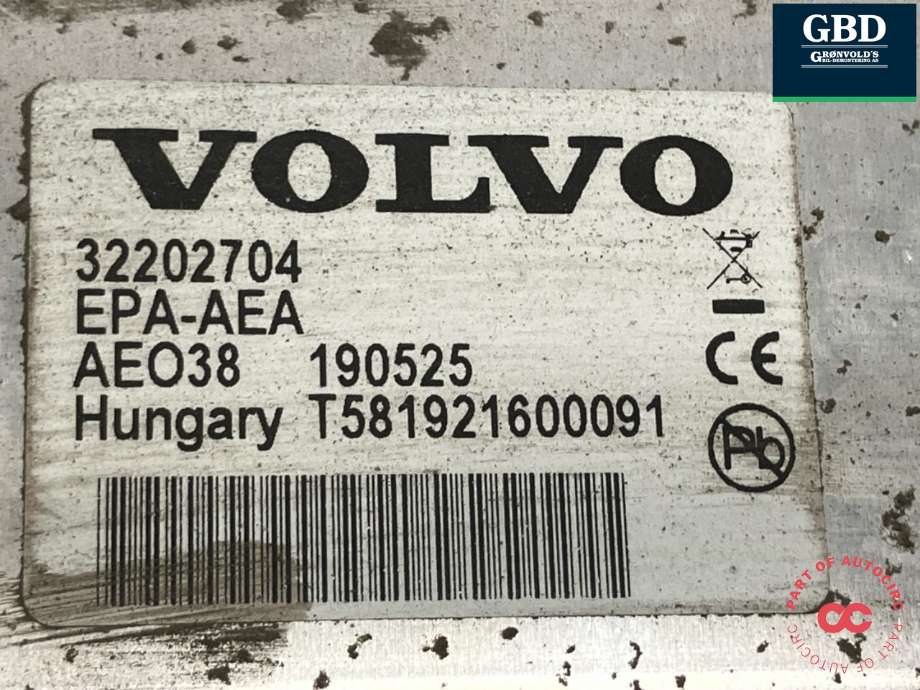 Batterilader (OBC - On Board Charger) til Volvo XC60 2017-->> (Type II) (36010847|32202704|)