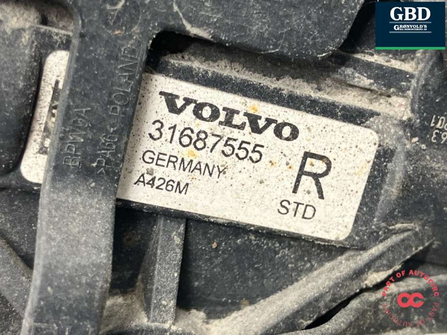 Bremsecaliper høyre bak, elektrisk til Volvo XC60 2017-->> (Type II)  (36003033|31687555|)
