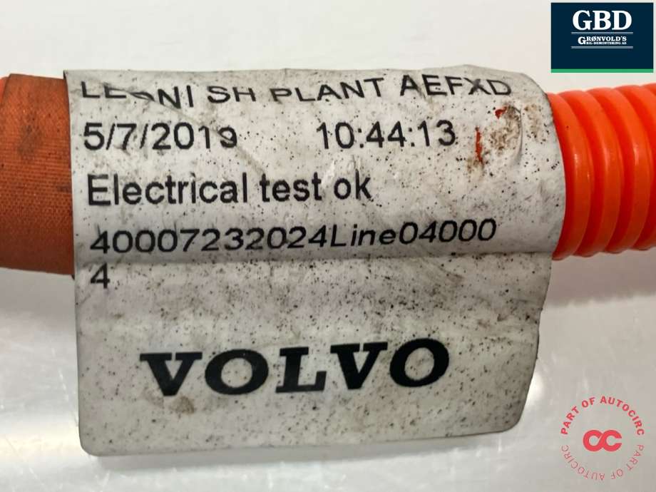 Kabel høy volt (HV) hybrid til Volvo XC60 2017-->> (Type II)  (30644794|)