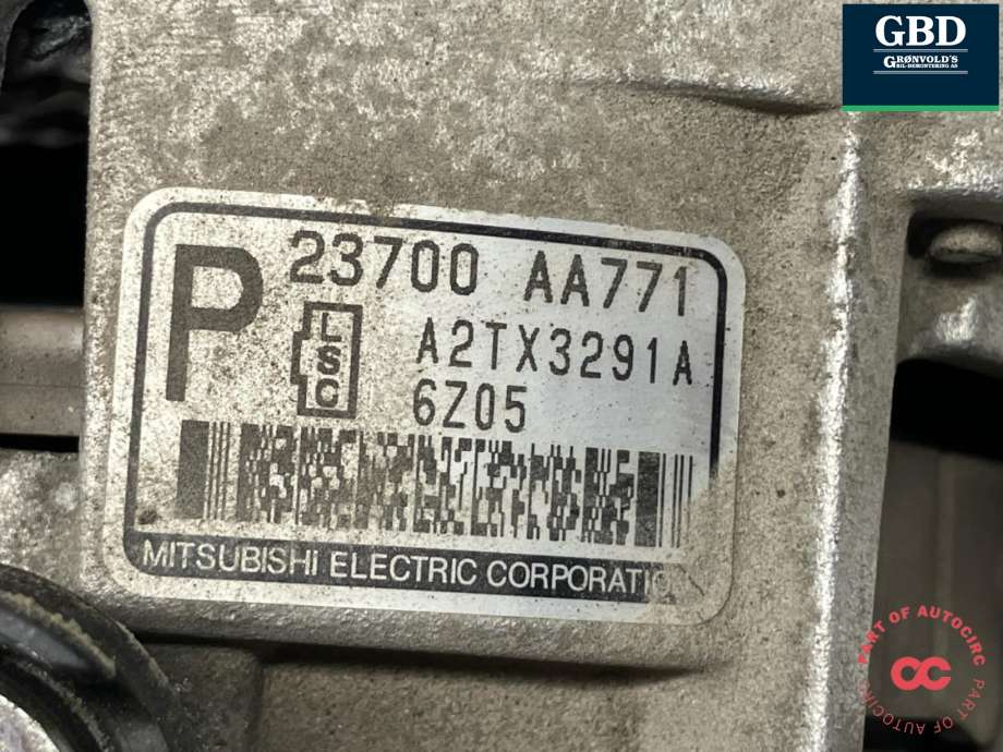 Dynamo til Subaru Forester 2013-2019 (Type IV) (23700AA771|23700AA770|)