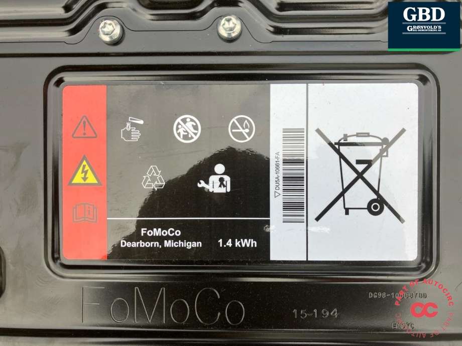 Batteripakke hybrid til Ford Mondeo 2014-2019 (Type V, Fase 1)  (2673933|HG98-10B759-CB|2522071 | GG98 10B759 CA)