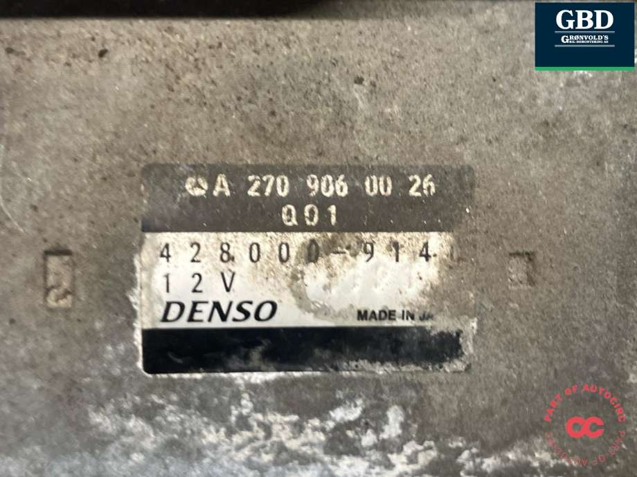Starter diesel til Mercedes A-Klasse 2012-2018 (W176) (W176) (A 645 906 08 00|A 270 906 00 26|A 645 906 03 00)