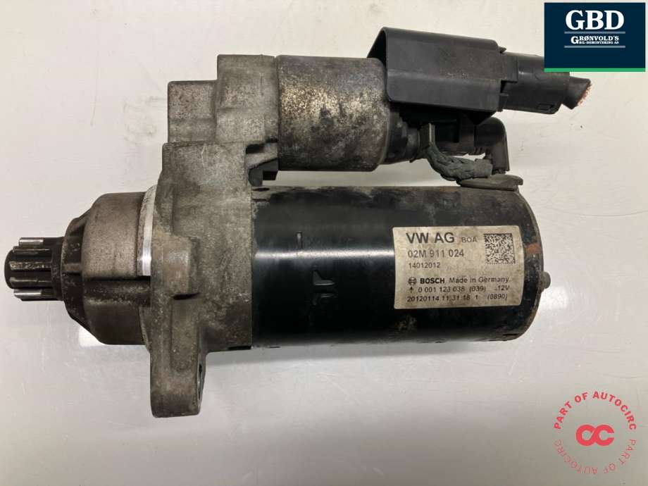 Starter diesel til Škoda Superb 2008-2015 (Type II) (02M 911 024 P|)