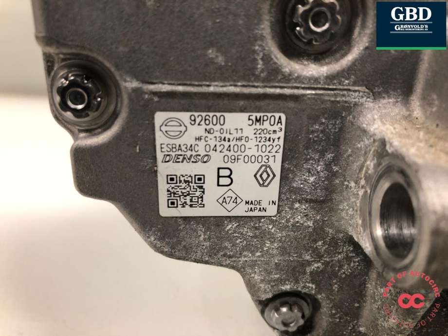 Aircondition kompressor elbil til Nissan Ariya 2022-->>  (926005MP0A|)
