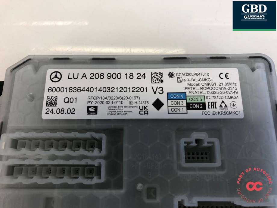 Styreenhet diverse til Mercedes EQE 2022-->> (A 206 900 18 24|)