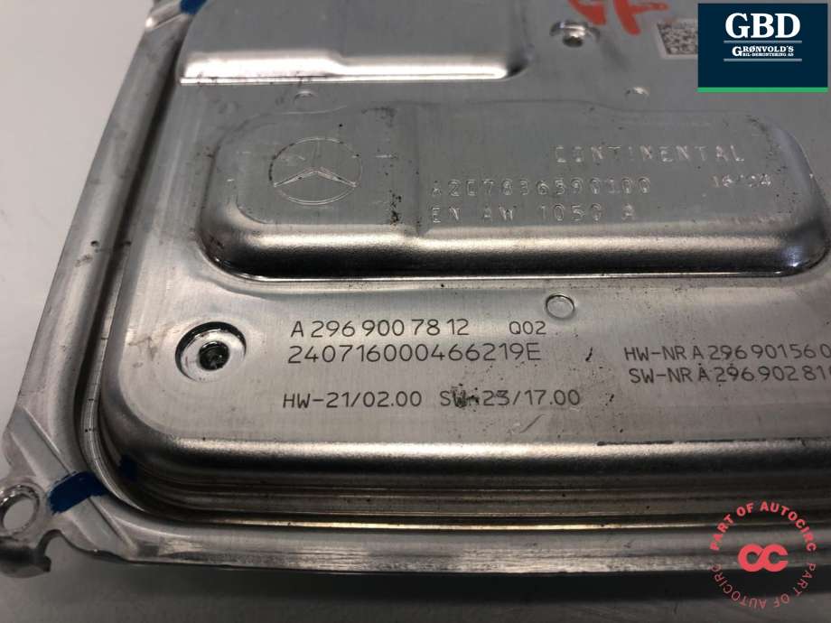 Styreenhet LED til Mercedes EQE 2022-->>  (A 296 900 78 12|)
