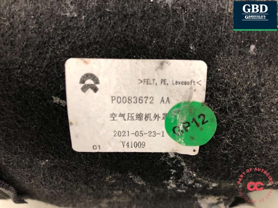 Aircondition kompressor elbil til NIO ES8 2021-->>  (P0201822AD|P0083672 AA|)