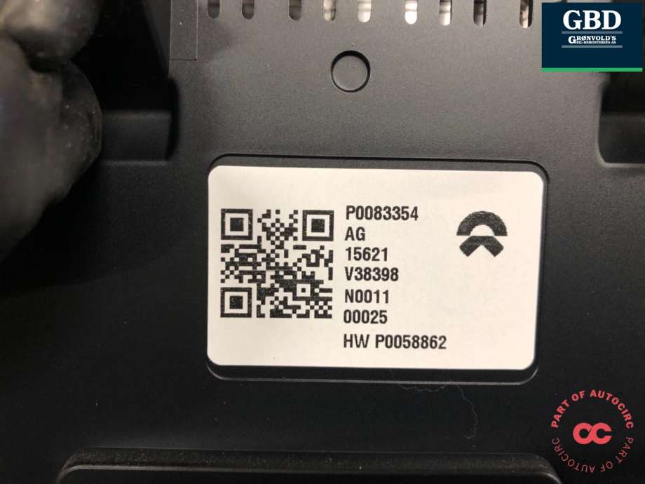 Multimedia display (MCU - Media Controller Unit) til NIO ES8 2021-->> (P0083354|)