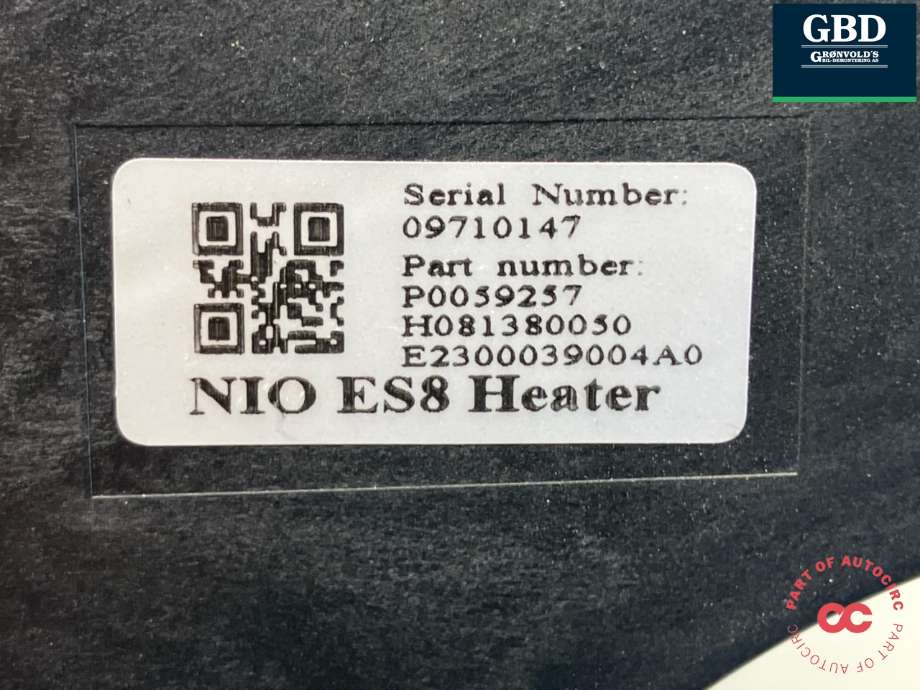 Varmeapparat PTC-heater til NIO ES8 2021-->> (P0059257|)