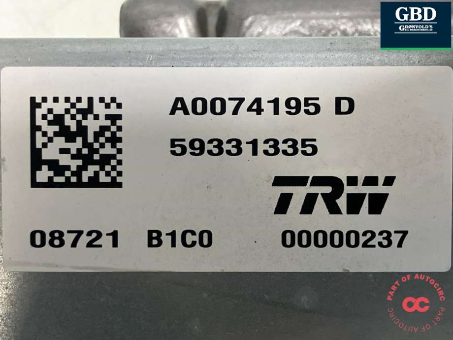 Rattaksel elektrisk servo til BYD T3 2020-->> (TRW|13972601-00|VBEW-3414010|A0074195 D| 59331335)