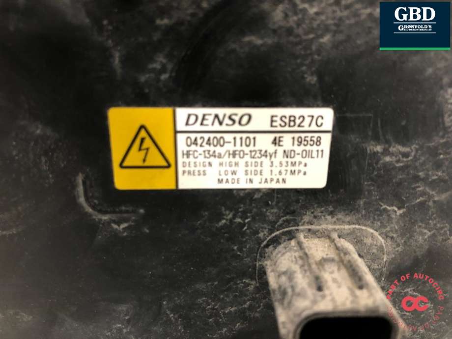 Aircondition kompressor hybrid til Toyota RAV4 2019-->> (Type V) (8837033051|8837033050|)
