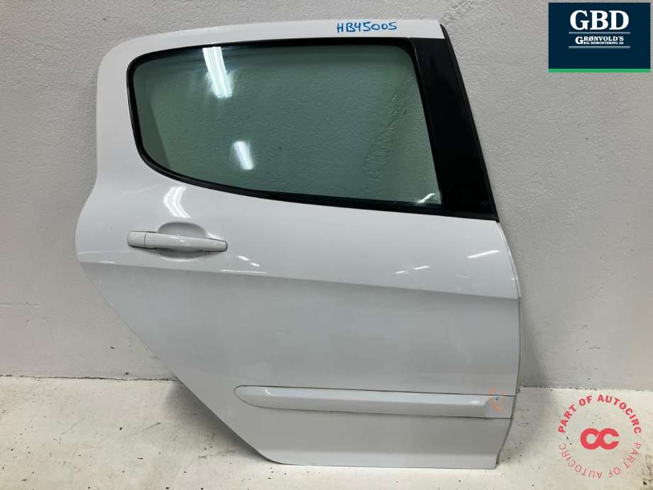 Dør høyre bak til Peugeot 308, 2011-2013 (Type I, Fase 2)  (9008 W9)