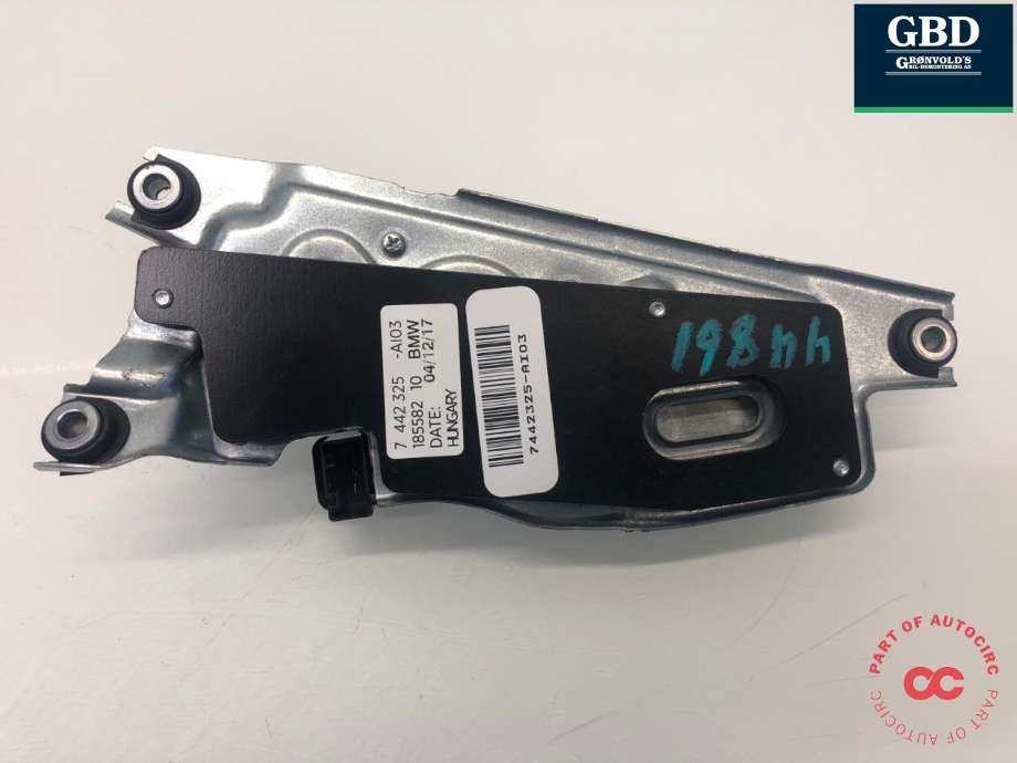 Viskermotor bakrute til BMW 2-Serie, Active/Gran Tourer 2014-->> (F45/F46) (F45/F46) (67 63 7 442 325|67 63 2 581 114|)