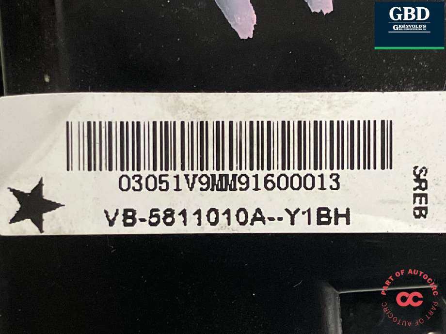 Sikkerhetsbelte foran høyre til BYD T3 2020-->> (12027511-00|VB-5811010A-Y1BH|)