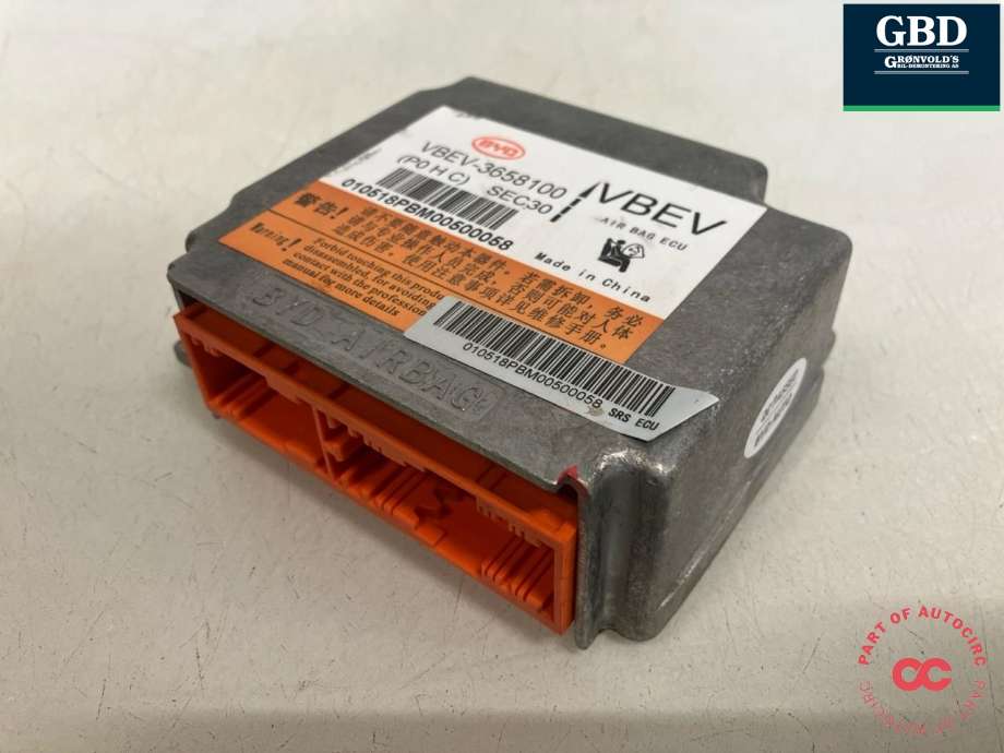 Styreenhet airbag hovedsensor til BYD T3, 2020-->> (VBEV-3658100)