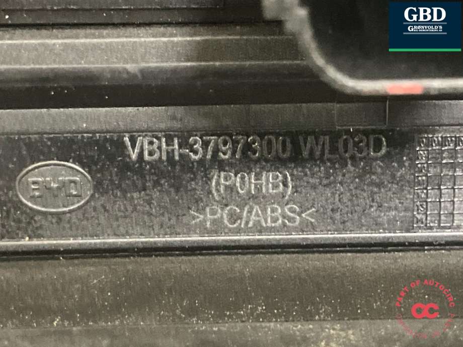 Bryter baklukeåpner til BYD T3 2020-->> (11543523-00|VBH-3797300|)