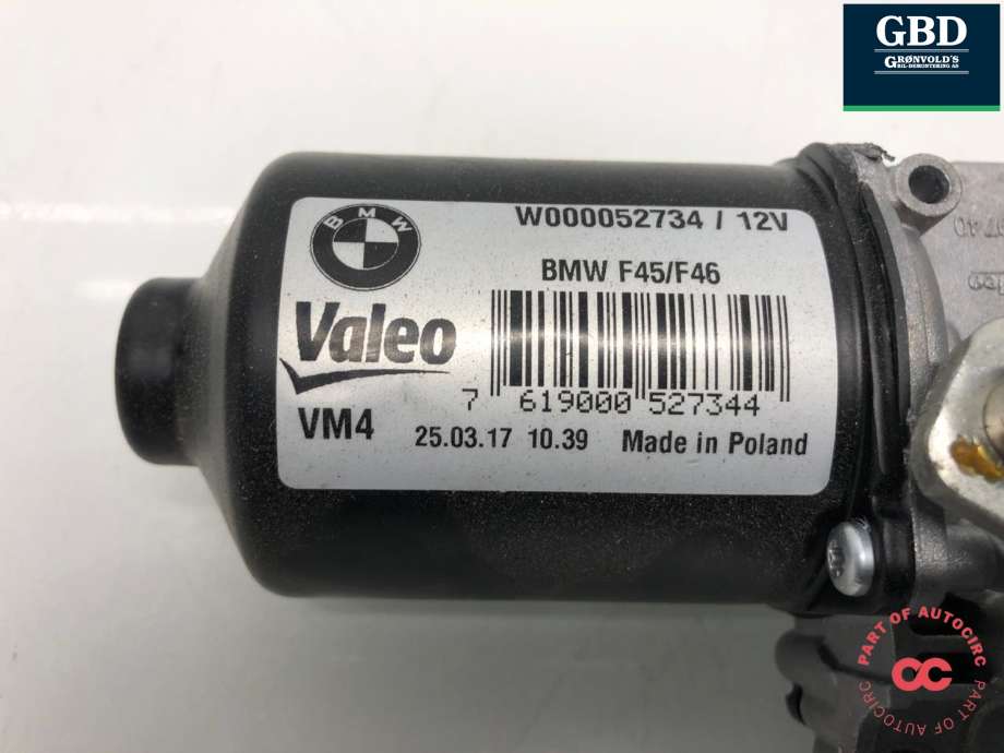 Viskermotor frontrute til BMW 2-Serie, Active/Gran Tourer 2014-->> (F45/F46) (F45/F46) (61 61 7 301 043|)
