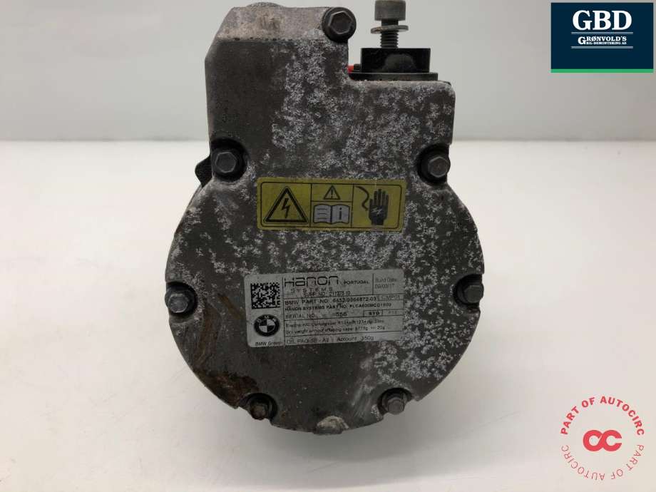 Aircondition kompressor hybrid til BMW 2-Serie, Active/Gran Tourer 2014-->> (F45/F46) (F45/F46) (64 52 9 496 106|)