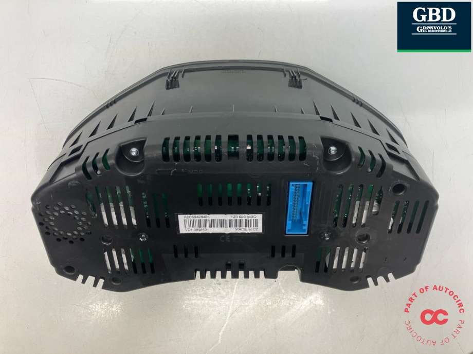 Instrumentpanel til Škoda Octavia 2013-2016 (Type III, Fase 1)  (VDO|1Z0 920 843 Q|1Z0 920 843 Q  KD0|A2C53428480)