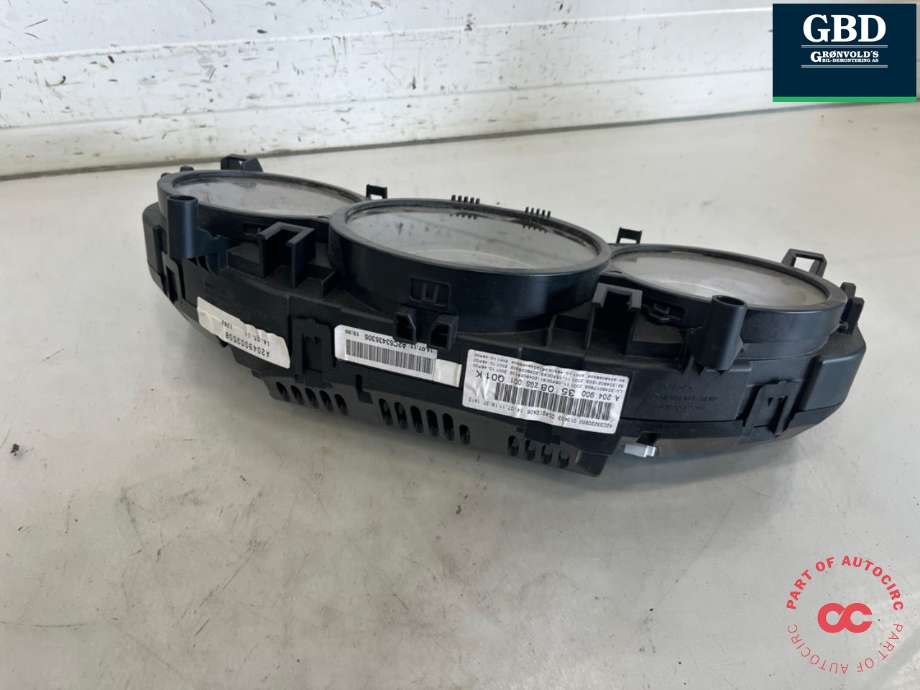 Instrumentpanel til Mercedes C-Klasse 2011-2014 (Fase 2) (W204) (W204) (A 204 900 35 08|A 204 900 18 08 .A 204 900 79 07|A 204 900 21 07)