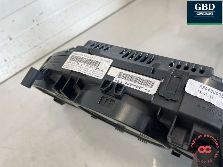 Instrumentpanel til Mercedes C-Klasse 2011-2014 (Fase 2) (W204) (W204) (A 204 900 35 08|A 204 900 18 08 .A 204 900 79 07|A 204 900 21 07)