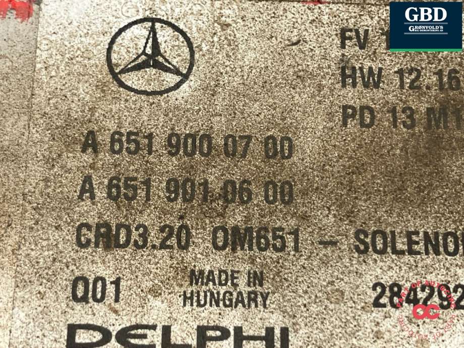 Styreenhet motor til Mercedes Sprinter 2013-2018 (Fase 2) (906) (906) (A 651 900 32 03|A 651 900 07 00|)