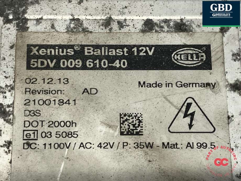 Styreenhet xenon/ballast til Mercedes Sprinter 2013-2018 (Fase 2) (906) (906) (A 906 826 00 02|)
