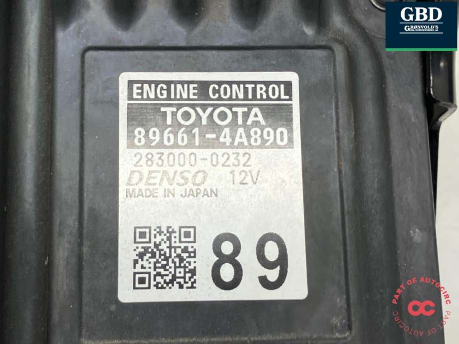 Styreenhet motor til Toyota RAV4 2019-->> (Type V) (896614A890|)