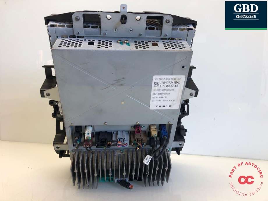 Multimedia display (MCU - Media Controller Unit) til Tesla Model S 2013-2016 (Fase 1) (1084333-00-C|)