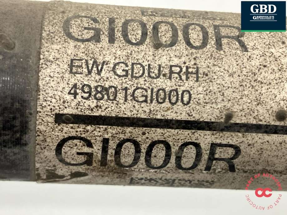 Drivaksel høyre bak, elbil til Hyundai Ioniq 5 2021-->>  (49801GI000|)