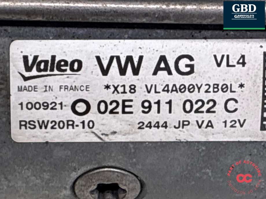 Starter diesel til VW Transporter / Caravelle 2019-->> (T6.1) (T6.1) (02E 911 022 C|02E 911 022 CX|)