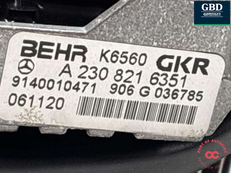 Varmeapparat motor til Mercedes E-Klasse 2006-2009 (Fase 2) (W211) (W211) (A 211 830 09 08|A 230 821 6351|)