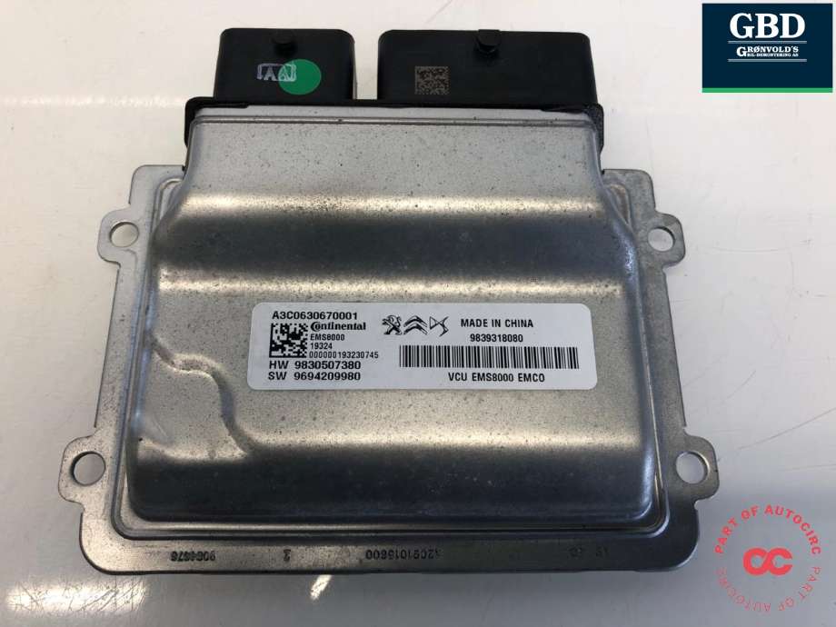 Styreenhet motor til DS DS7 Crossback, 2018-->>  (9839318080)