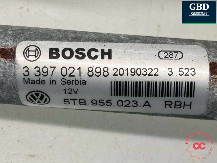 Viskeroverføring til VW Touran 2015-2021 (Type II) (BOSCH|5TB 955 023 F|5TB 955 023 A|3 397 021 898)