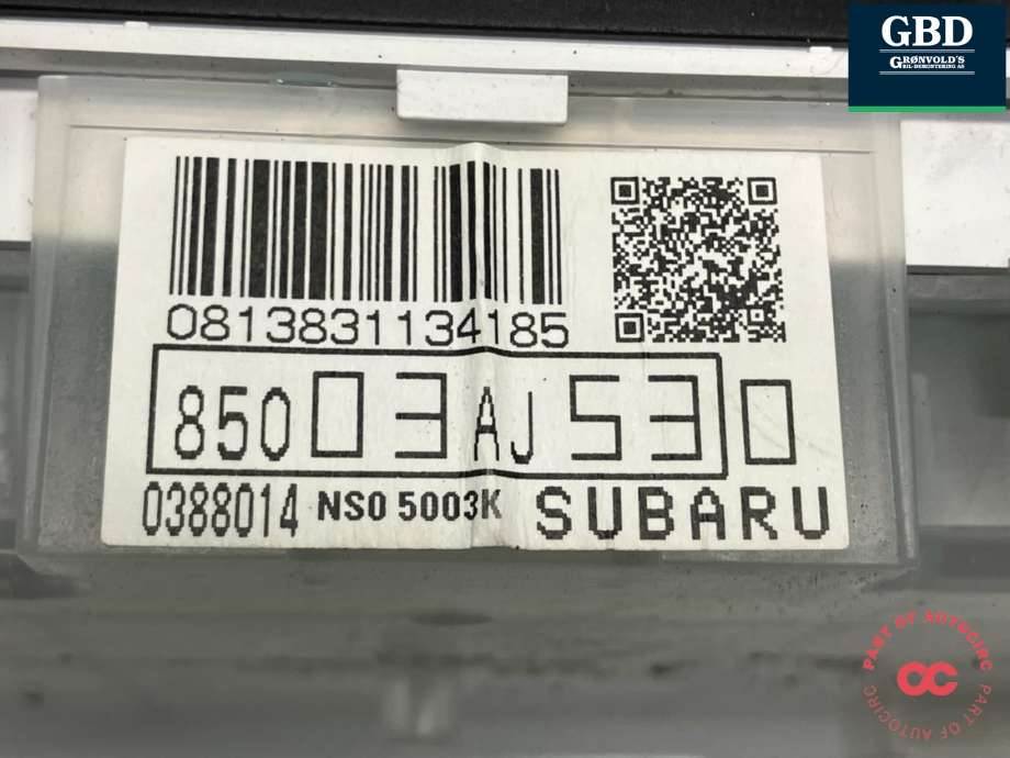 Instrumentpanel til Subaru Legacy 2009-2015  (85057AJ010|85003AJ53|)