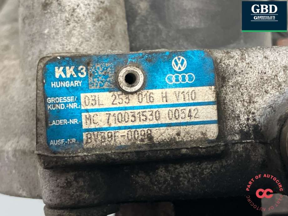 Turbo til VW Polo 2009-2014 (Type V, Fase 1) (03L 253 056 R|03L 253 056 RX|)