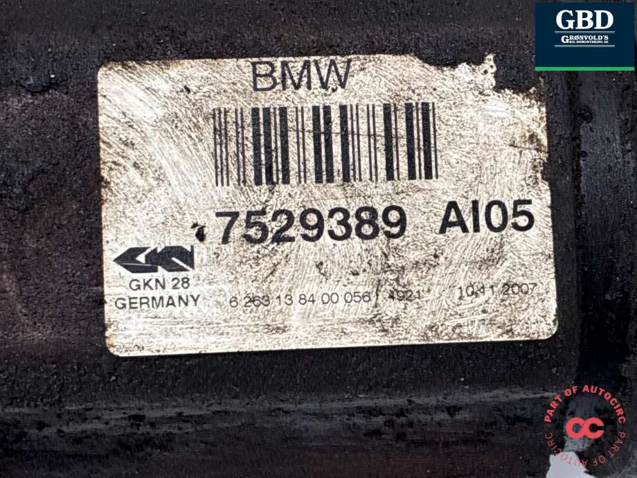 Drivaksel venstre foran, diesel/automat til BMW 5-Serie 2003-2010 (E60/E61) (E60/E61) (31 60 7 570 273|7570269|)