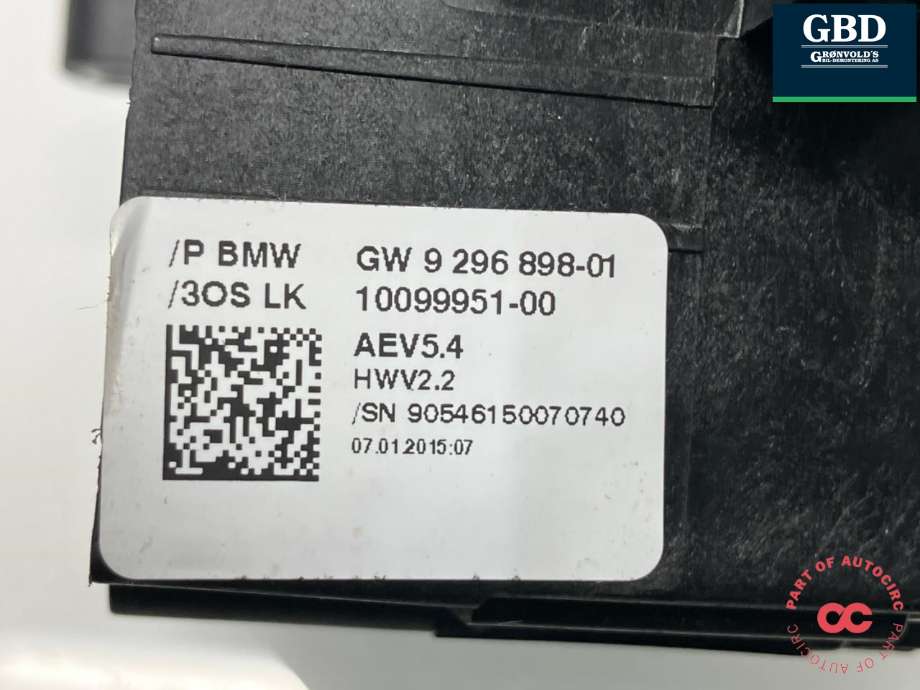Girstang/girvelger automat til BMW 3-Serie 2012-2018 (F30/F31/F34) (F30/F31/F34) (61 31 7 950 384|)