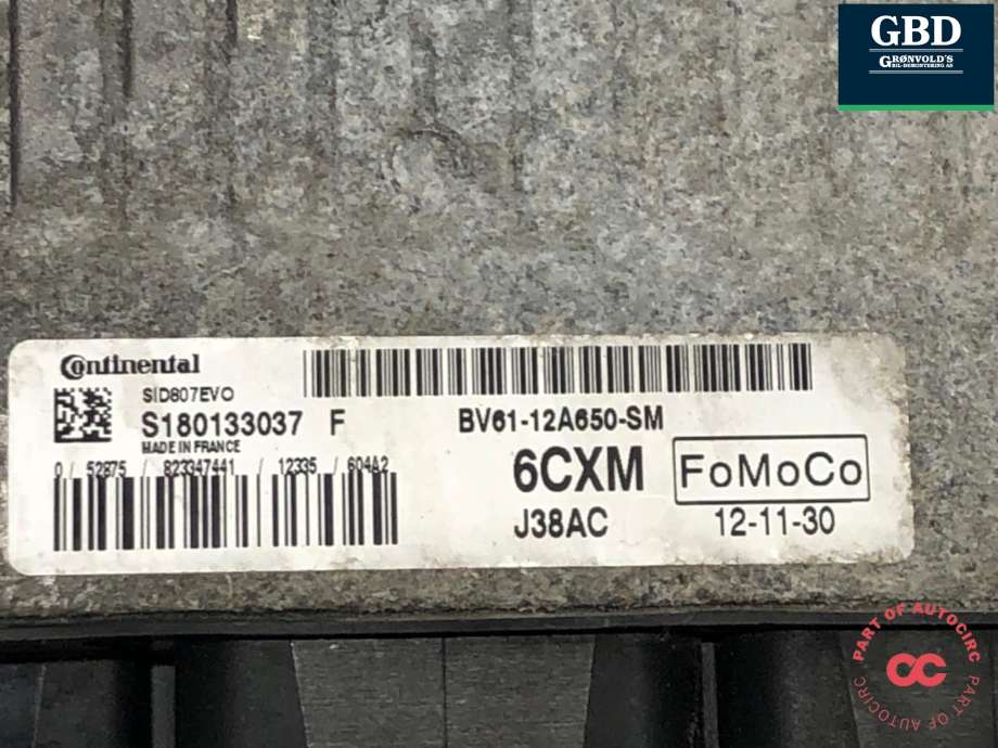 Styreenhet motor til Ford Focus 2011-2014 (Type III, Fase 1)  (1777659|AU71-12A650-KB|BV61-12A650-SM)