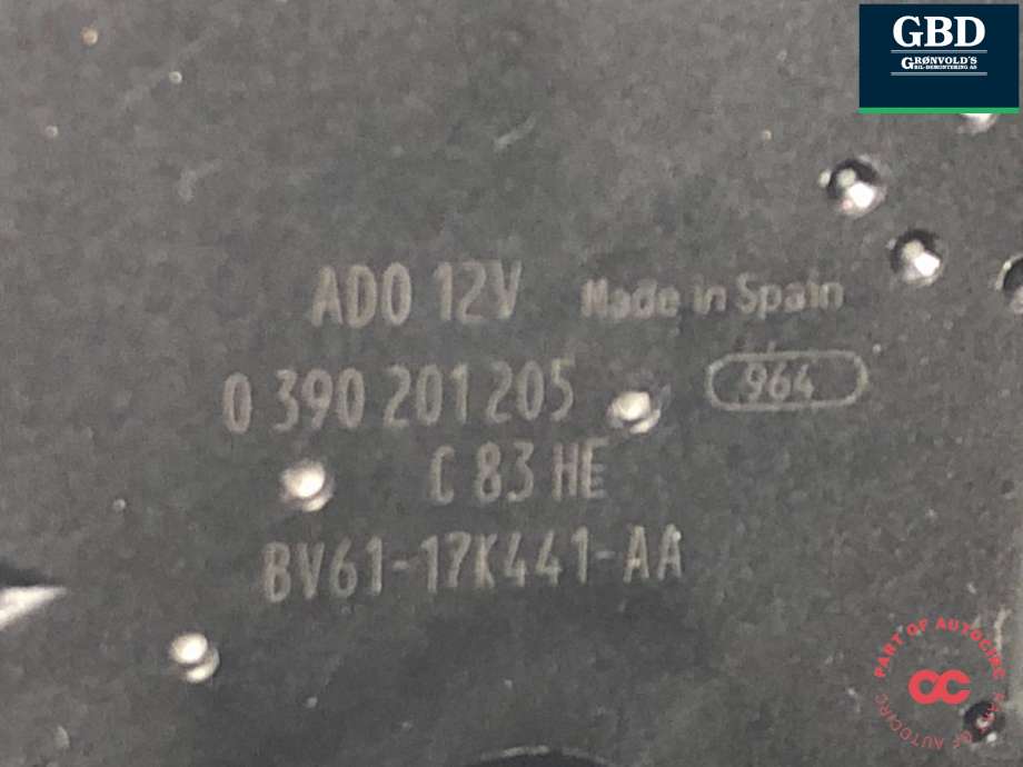 Viskermotor bakrute til Ford Focus 2011-2014 (Type III, Fase 1) (1851421|F1FB-17K441-AA|BV61-17K441-AA)