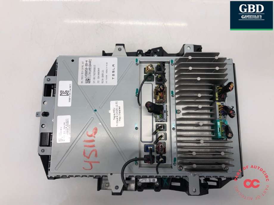 Multimedia display (MCU - Media Controller Unit) til Tesla Model S 2013-2016 (Fase 1)  (1015898-00-A|1084333-00-A |1084333-00-B | 1098050-99-H|1084333-00-C)