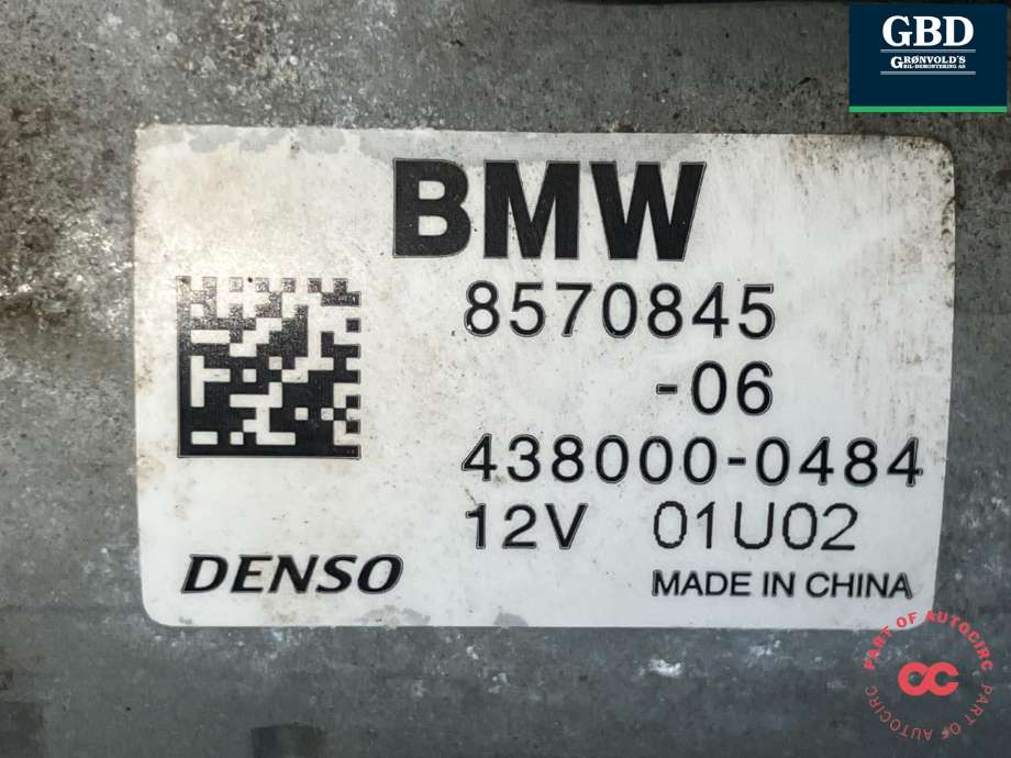 Starter diesel til BMW X1 2015-2022 (F48) (F48) (DENSO|12 41 8 570 845|438000-0484|8570845-06)