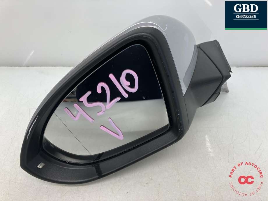 Speil venstre til VW Golf VII 2012-2017 (Fase 1) (5G1 857 507 BT|5G1 857 507 BT 9B9|)