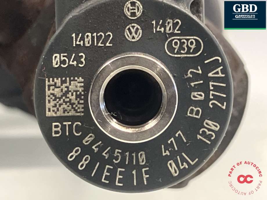 Dyse innsprøyting diesel til VW Golf VII 2012-2017 (Fase 1) (BOSCH|04L 130 277 AJ|0 445 110 477|)