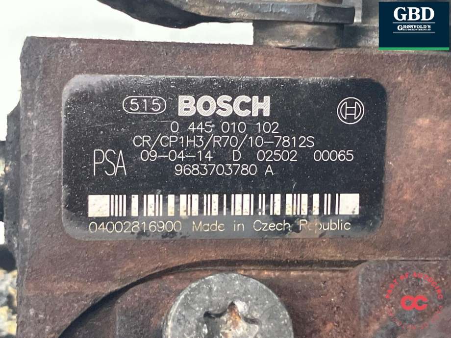 Dieselpumpe til Volvo V50 2007-2012 (Fase 2)  (36000262|0 445 010 102|)