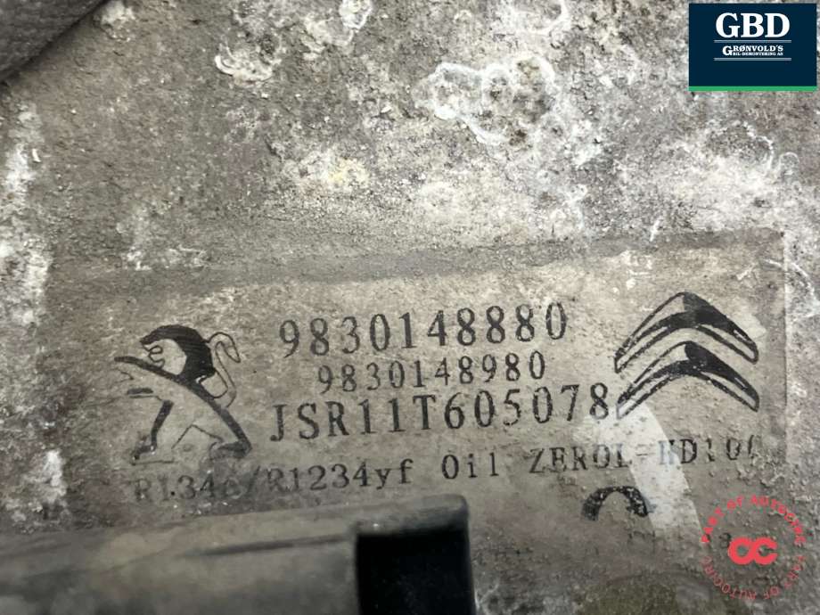 Aircondition kompressor til Peugeot Expert 2016-->> (Type III)  (98 301 488 80|16 364 629 80|)
